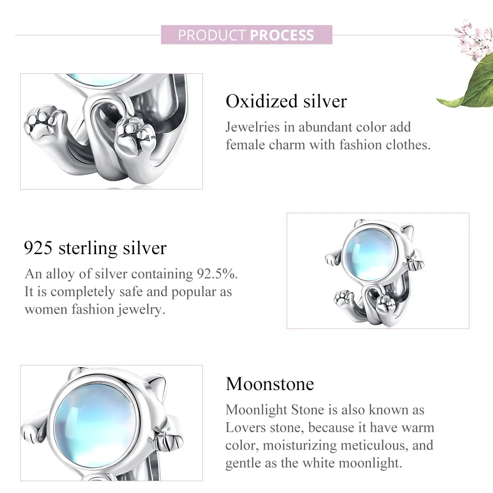 Pandora Style Silver Space Cat Charm - SCC1697