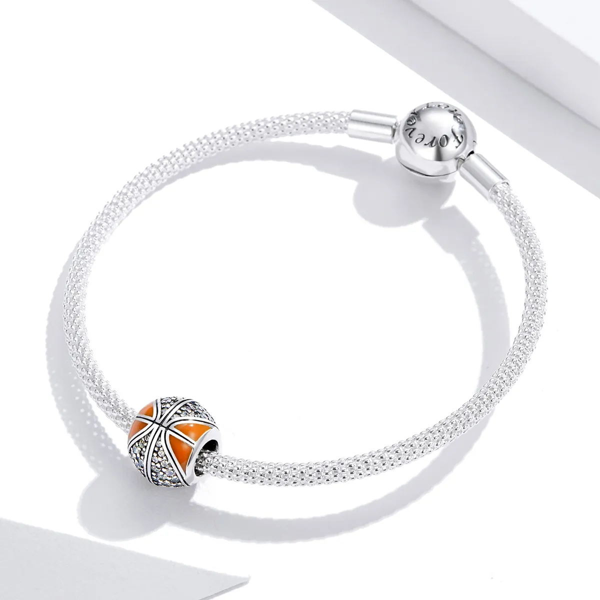 Pandora Style Silver Spirit of Basketball Charm - SCC1506