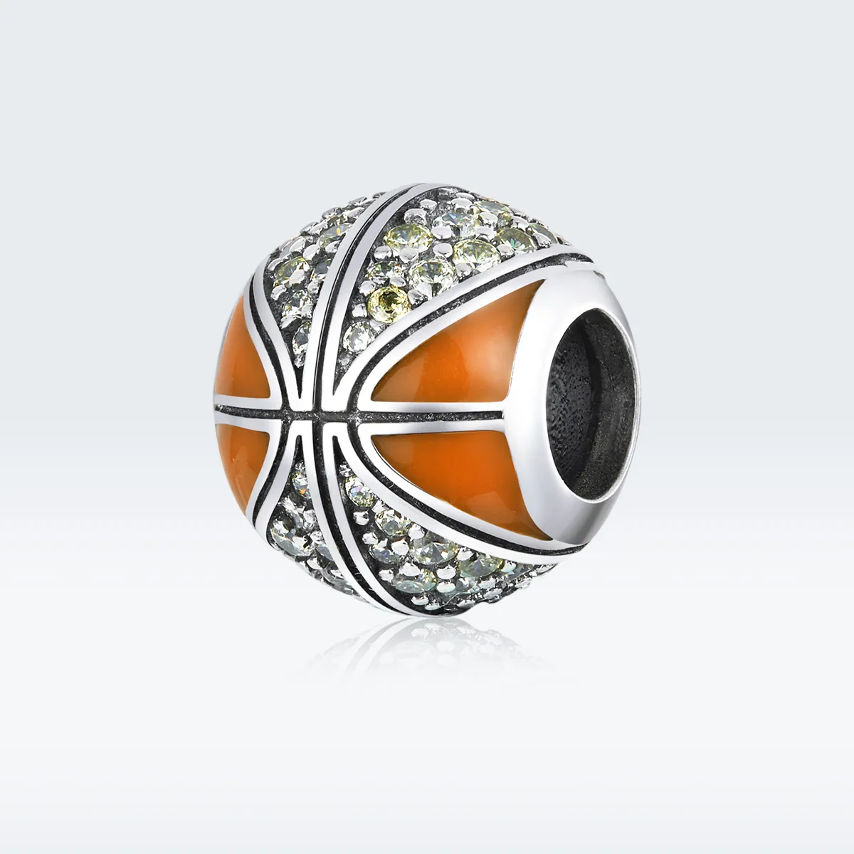 Pandora Style Silver Spirit of Basketball Charm - SCC1506