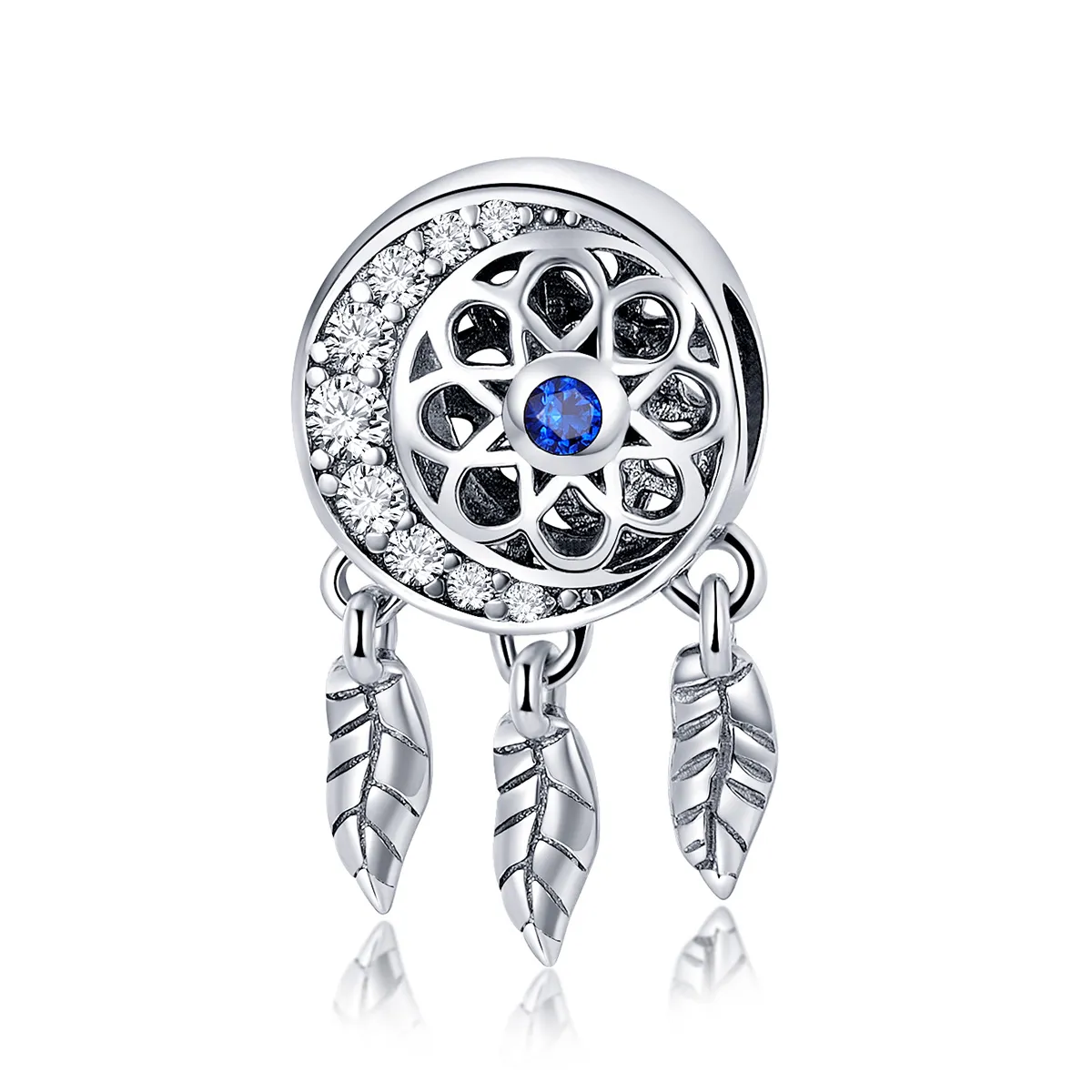 pandora style silver spiritual dreamcatcher charm scc718