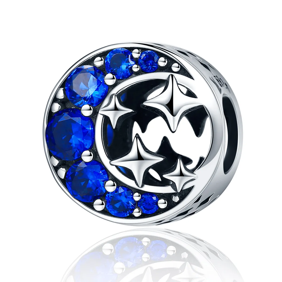 Pandora Style Silver Star Moon Myth Charm - SCC184