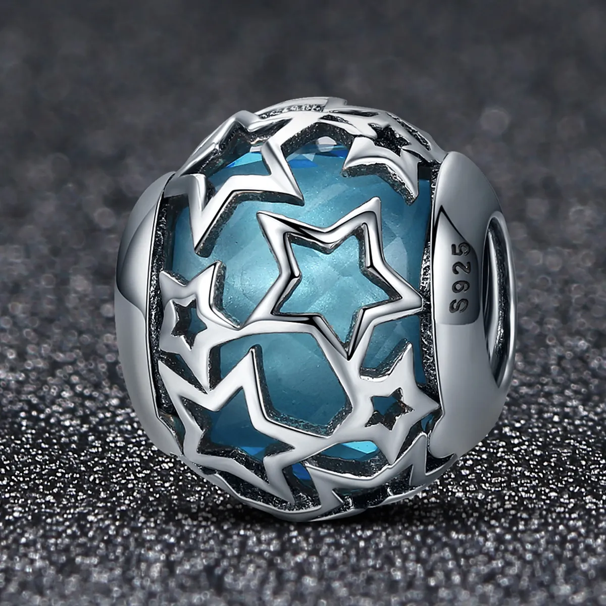 Pandora Style Silver Stars Charm - SCC411