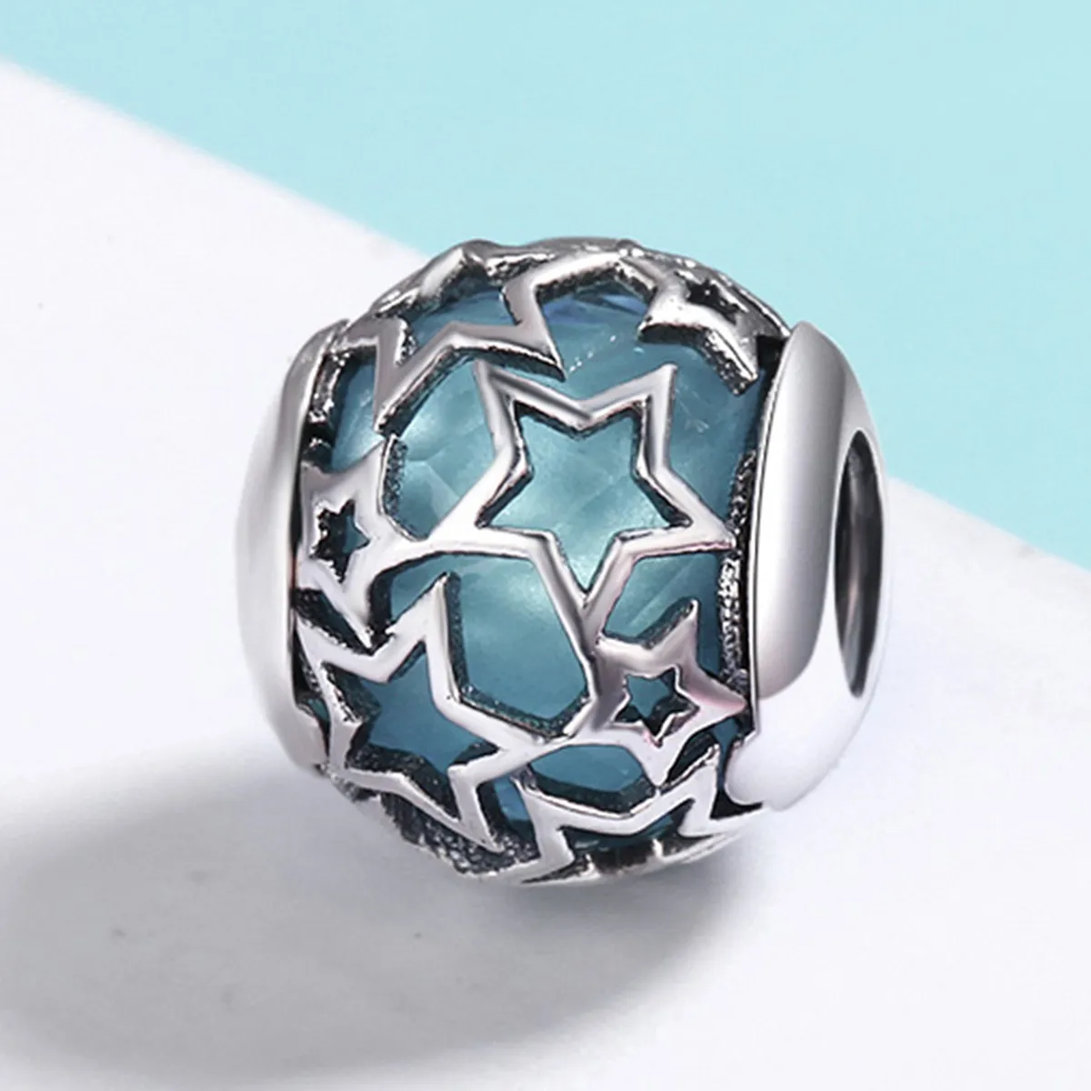 Pandora Style Silver Stars Charm - SCC411