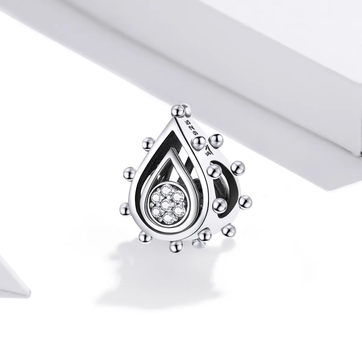 Pandora Style Silver Teardrop Charm - SCC1723