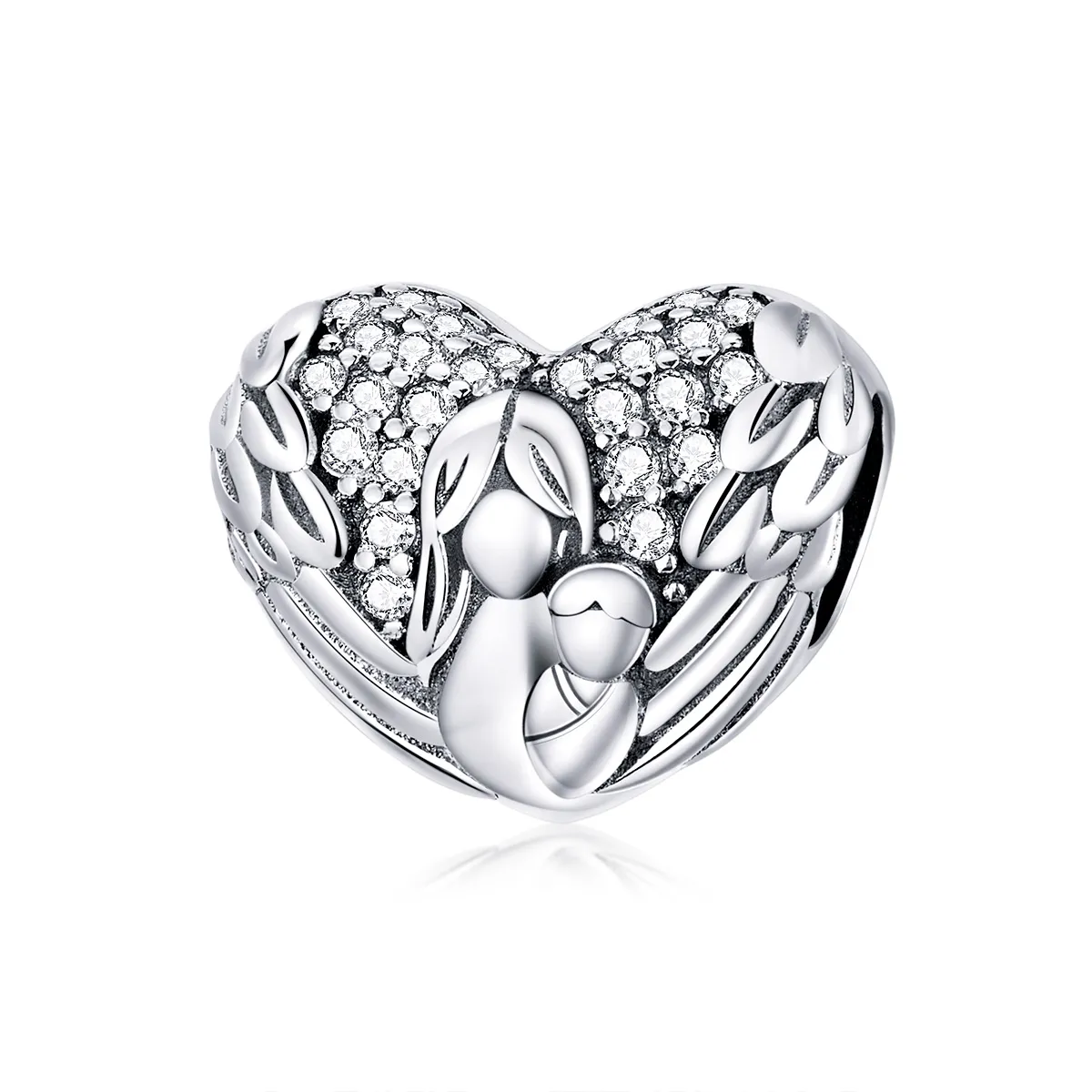 Pandora Style Silver Thank you & Love you Charm - SCC1462