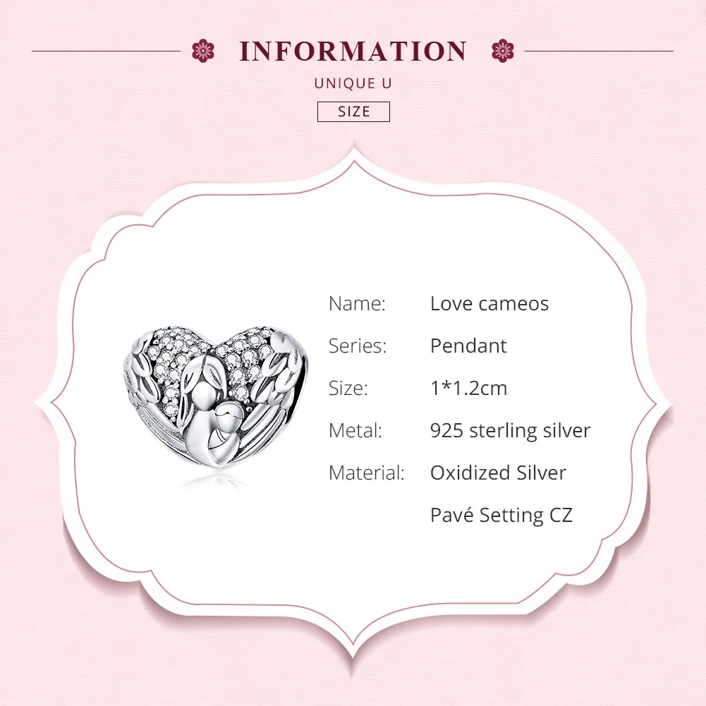 Pandora Style Silver Thank you & Love you Charm - SCC1462