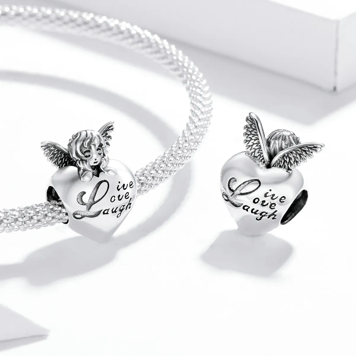 Pandora Style Silver Thanksgiving Angel Charm - SCC1633