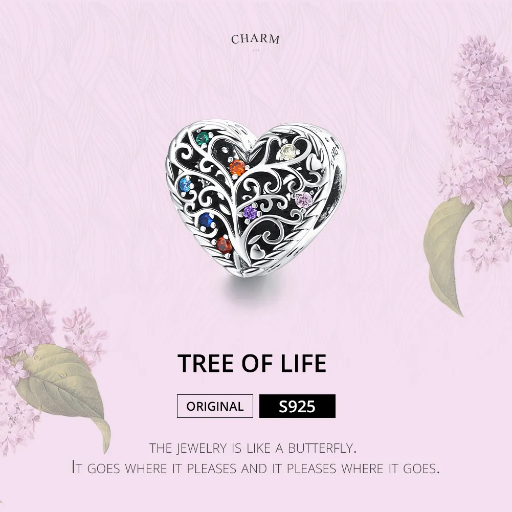 Pandora Style Silver Tree of Life Charm - SCC1608