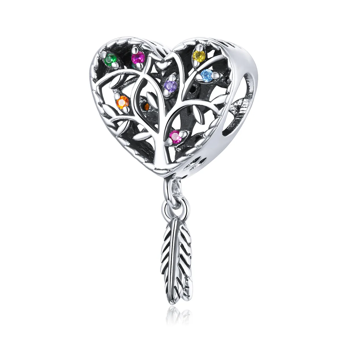 pandora style silver tree of life charm scc1768