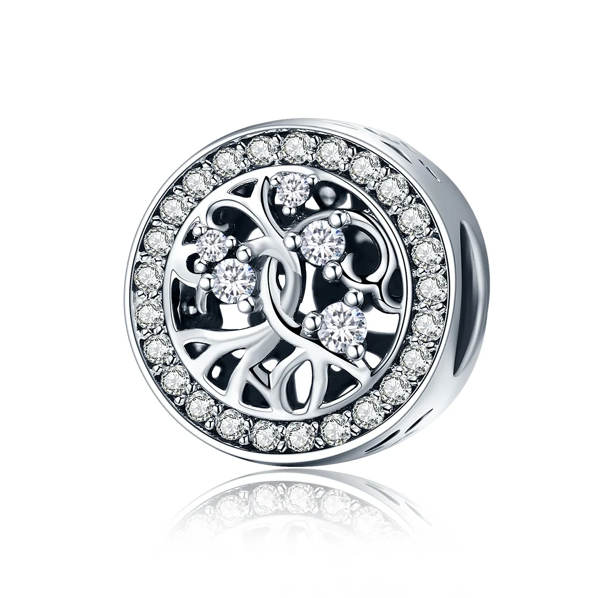 pandora style silver tree of life charm scc616