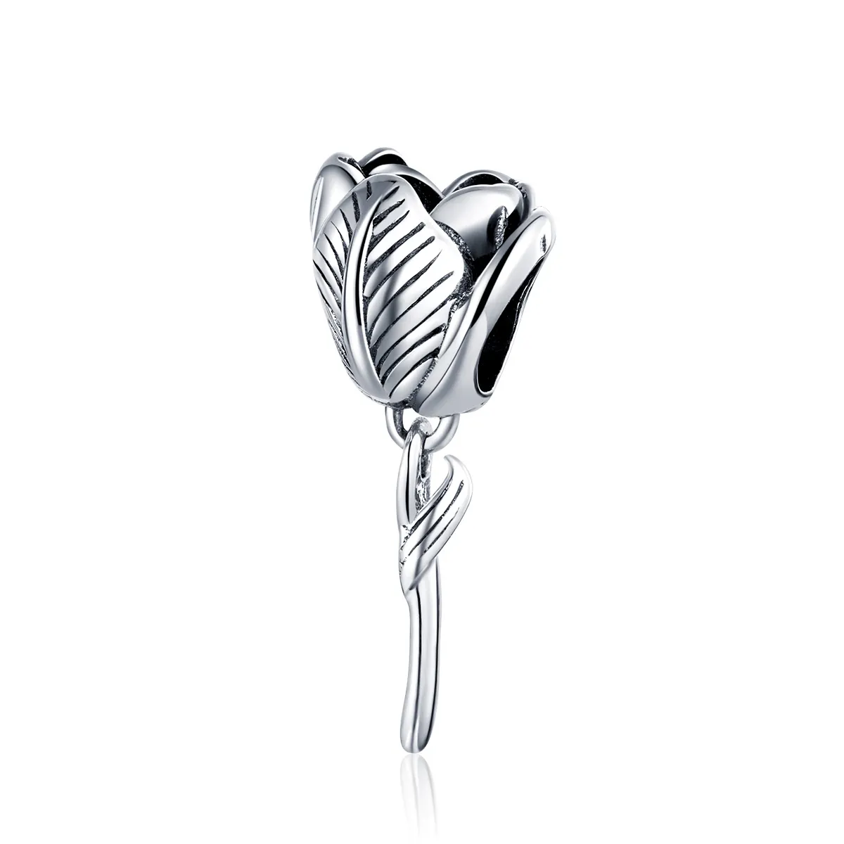 pandora style silver tulip charm scc1514