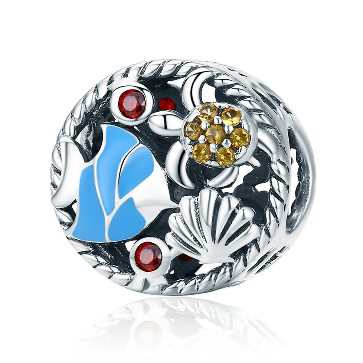 pandora style silver underwater world charm scc683