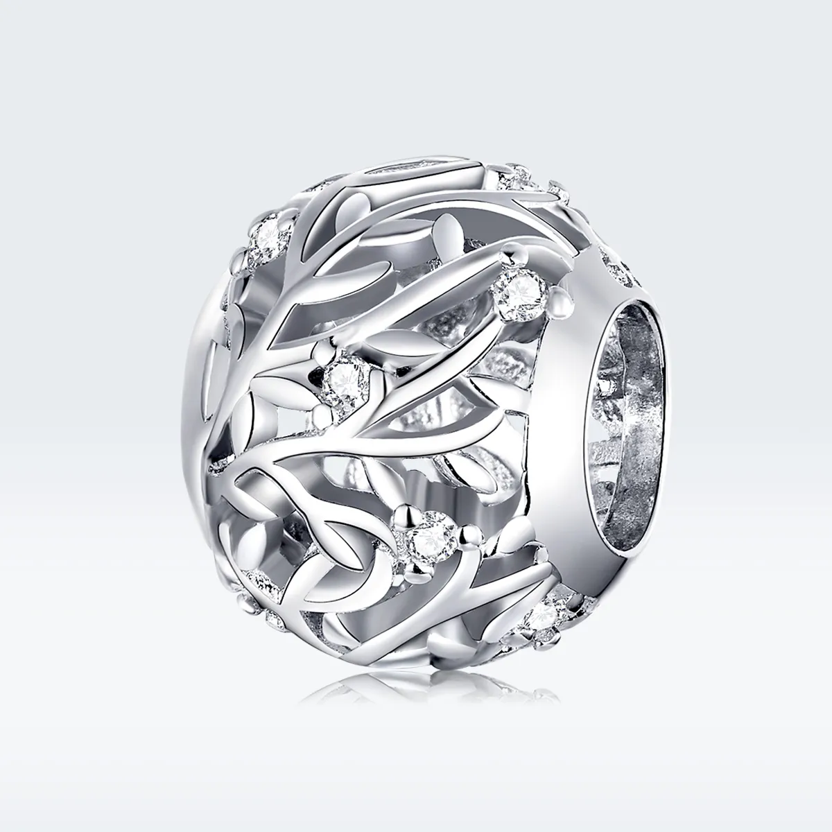 Pandora Style Silver Vine Charm - BSC256