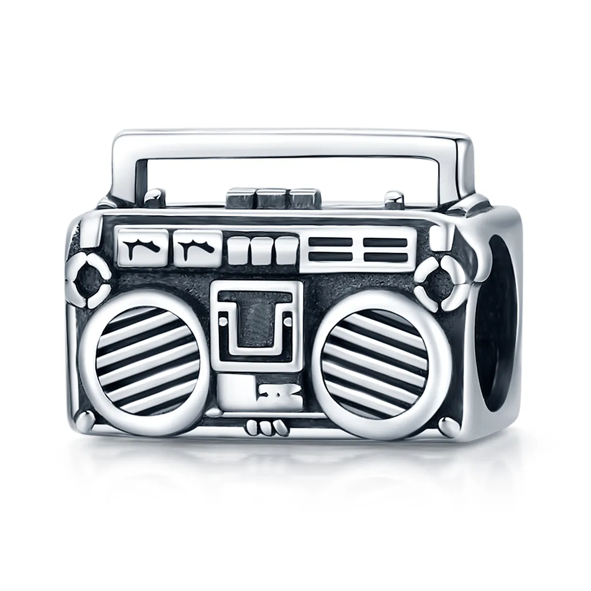 Pandora Style Silver Vintage Radio Charm - SCC1873