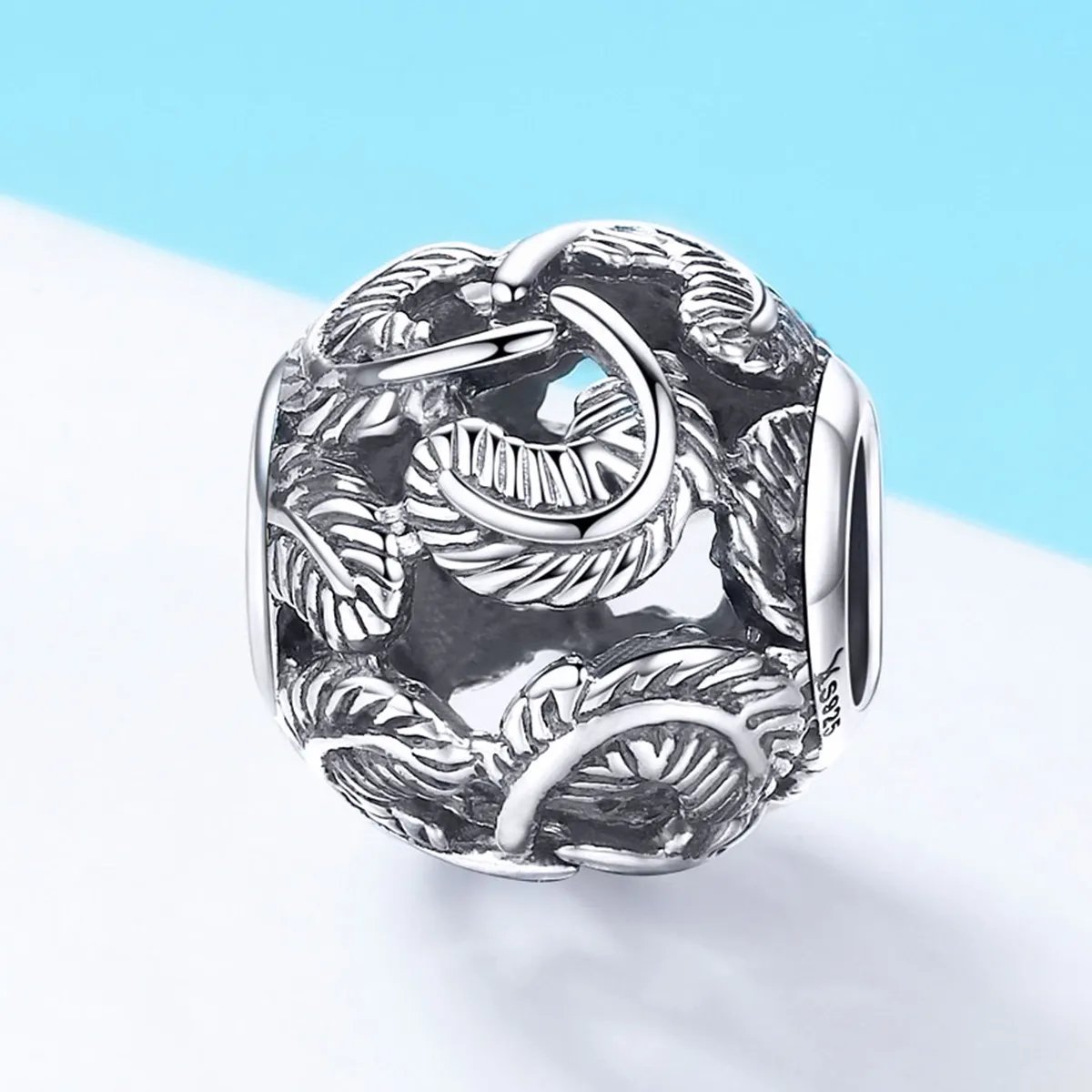 Pandora Style Silver Vintage Wings Charm - SCC810