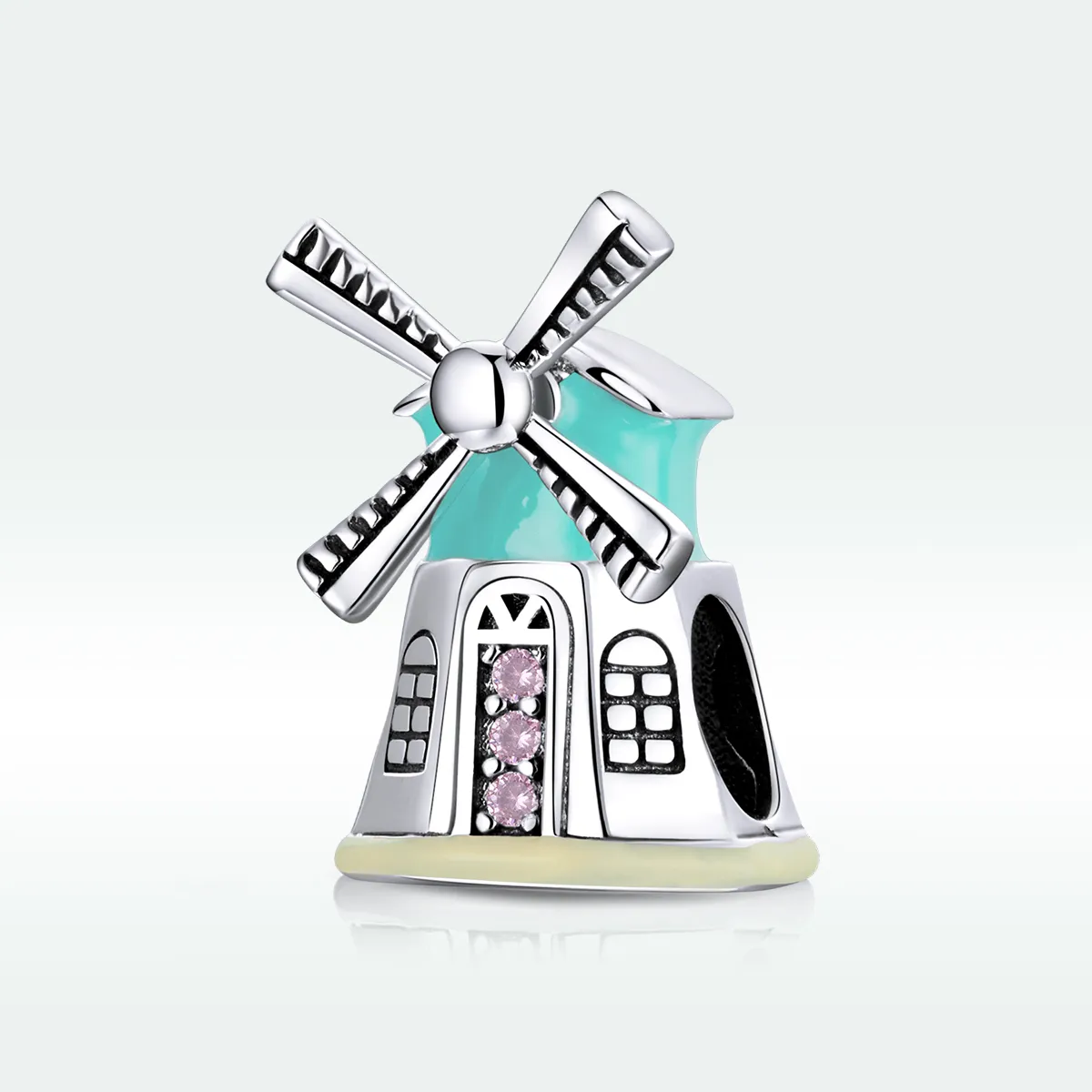 Pandora Style Silver Windmill Charm - SCC1739