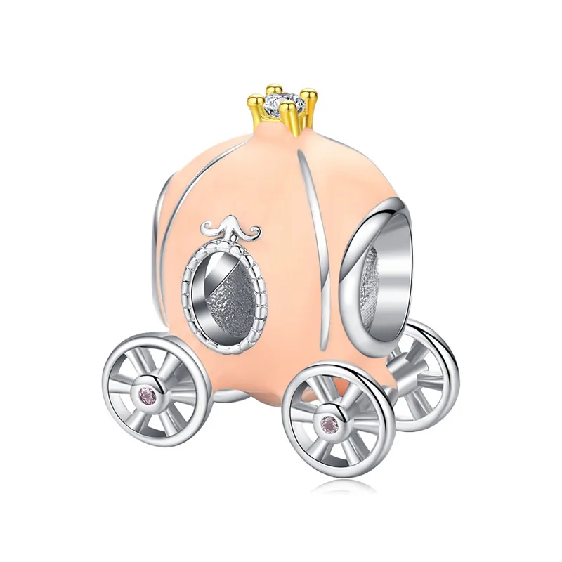 Pandora Style Sølv Askepott Carriage Charm - BSC135