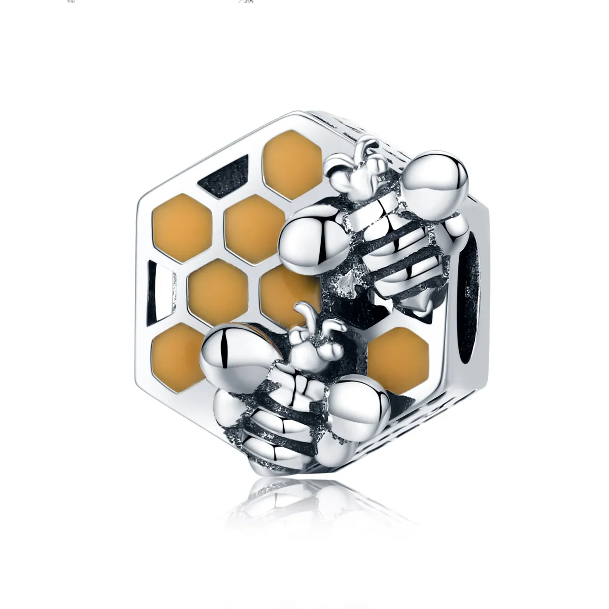 pandora style sølv bikube charm scc500