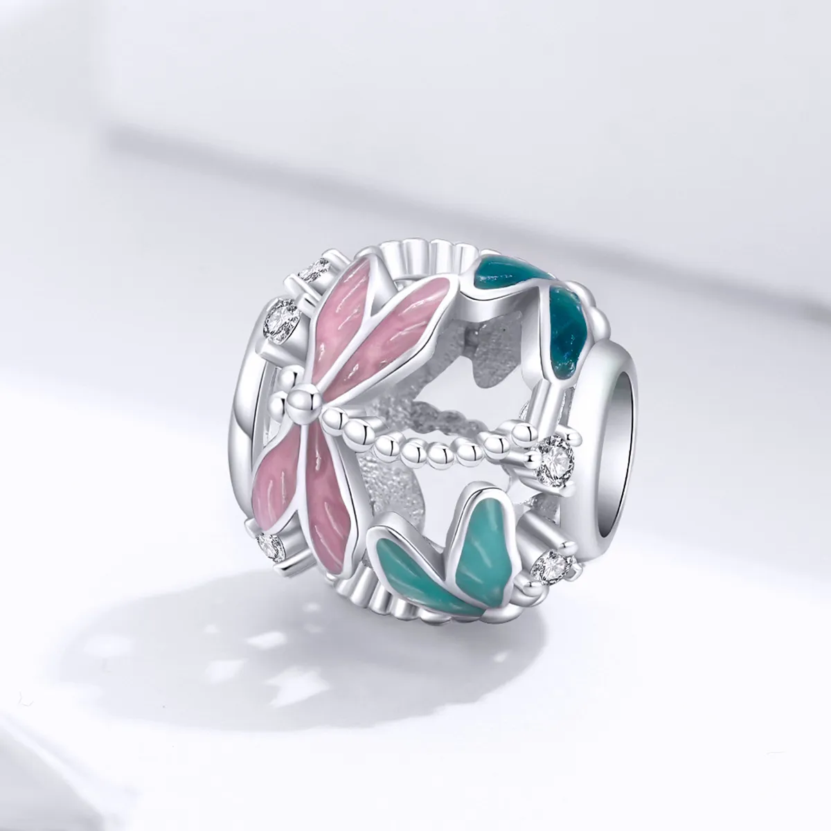 Pandora Style Sølv Dragonfly Charm - BSC198