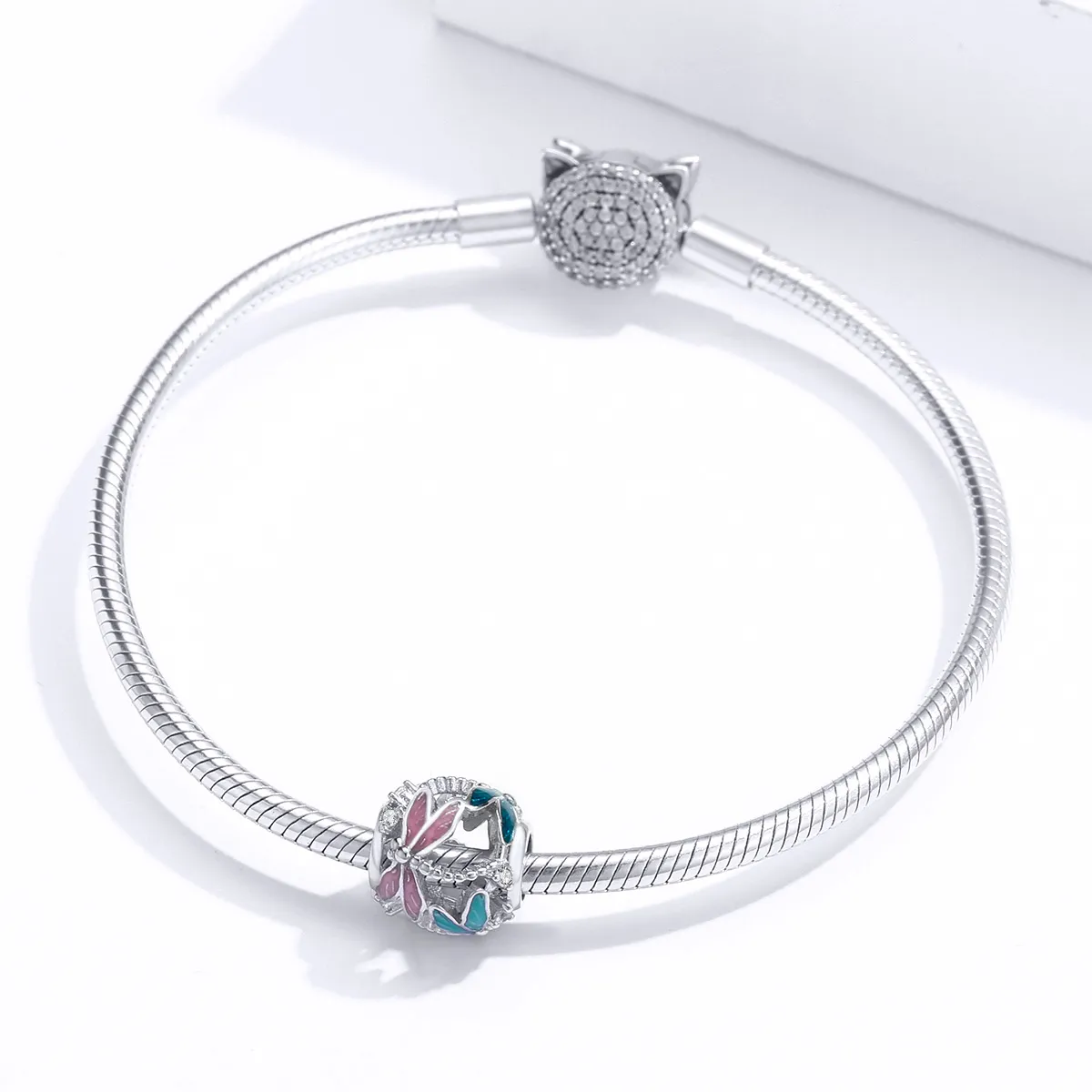 Pandora Style Sølv Dragonfly Charm - BSC198