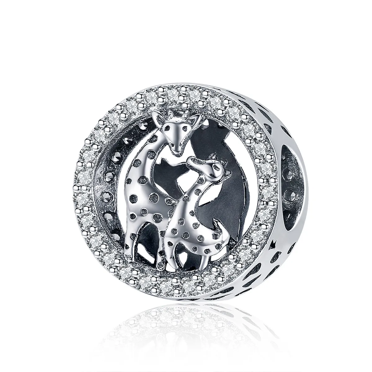 Pandora Style Sølv Giraffe Charm - SCC997