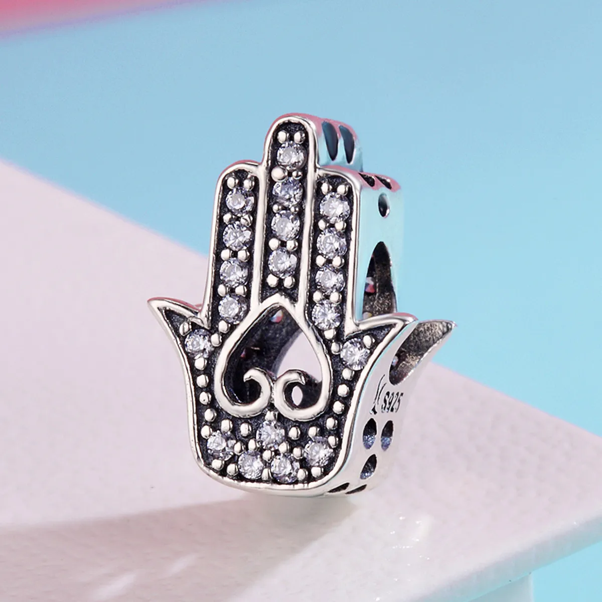 Pandora Style Sølv Hamsa Charm - SCC225