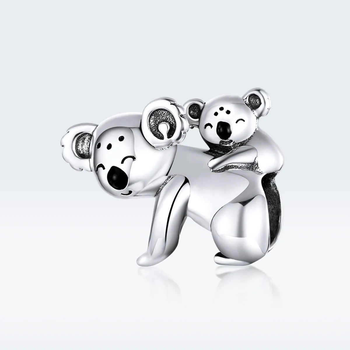 Pandora Style Sølv Koala Med Barn Charm - BSC260