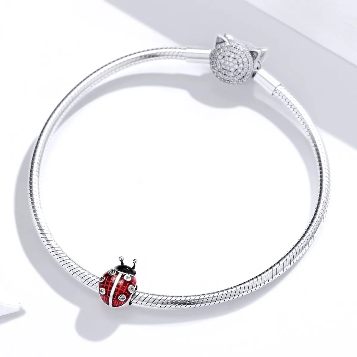 Pandora Style Sølv Ladybug Charm - SCC1481