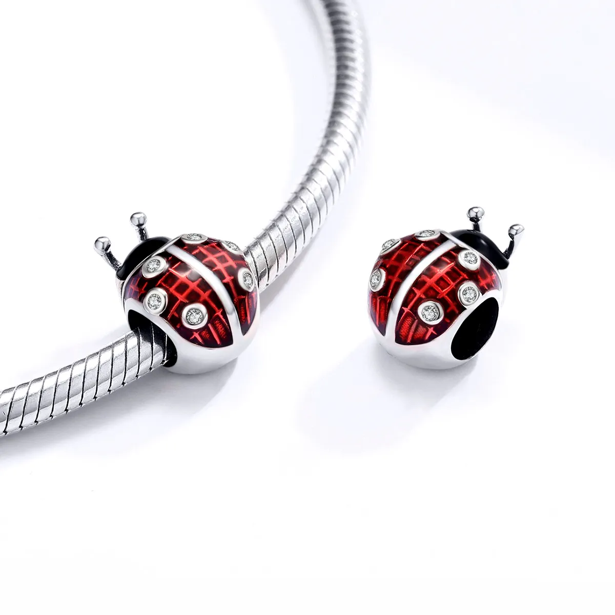 Pandora Style Sølv Ladybug Charm - SCC1481