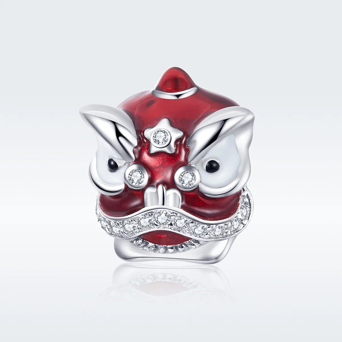 Pandora Style Sølv Lion Dance Charm - BSC086