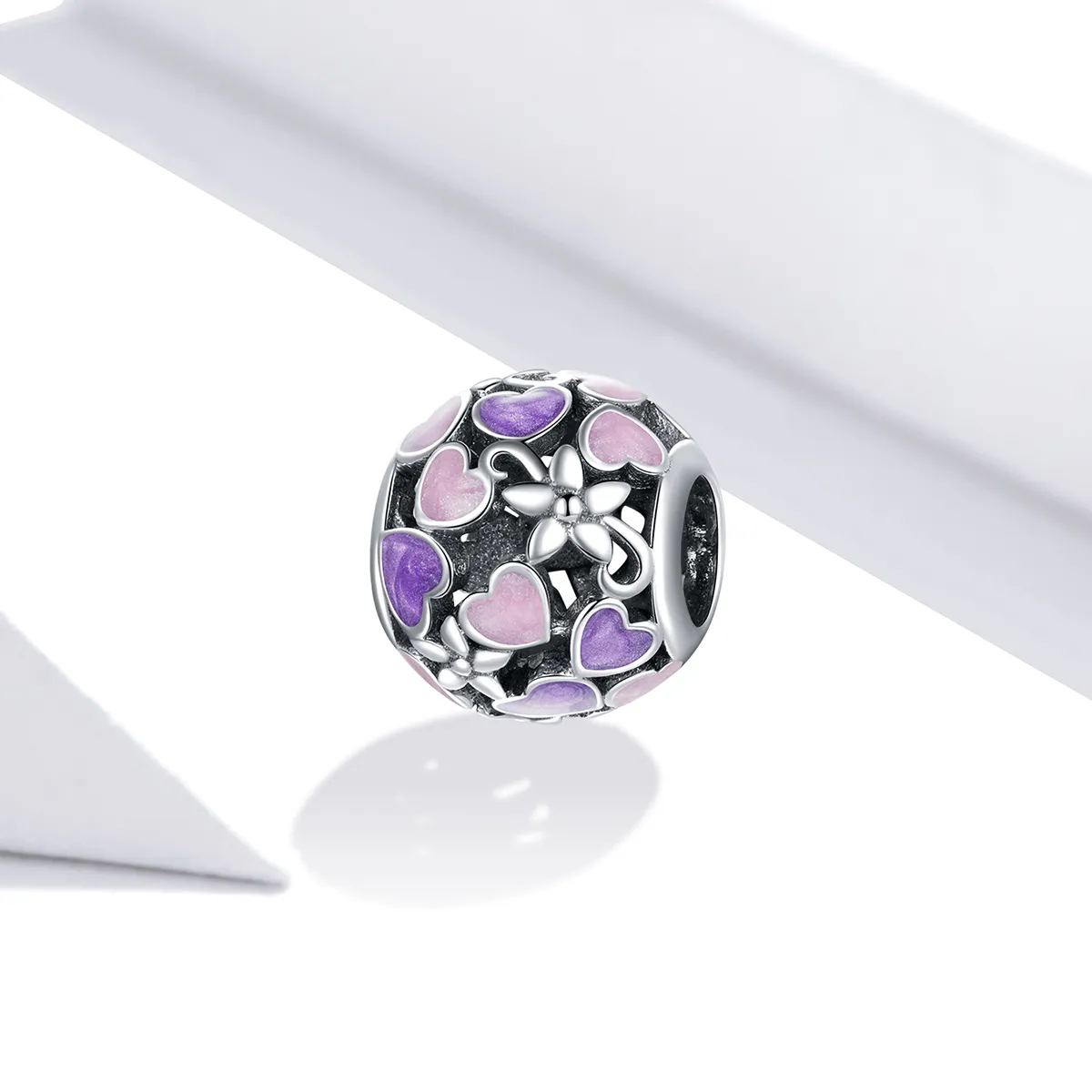 Pandora Style Sølv Love Flowers Charm - SCC1798