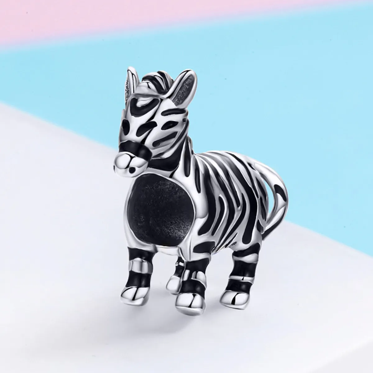 Pandora Style Sølv Lovely Animal Zebra Charm - SCC550