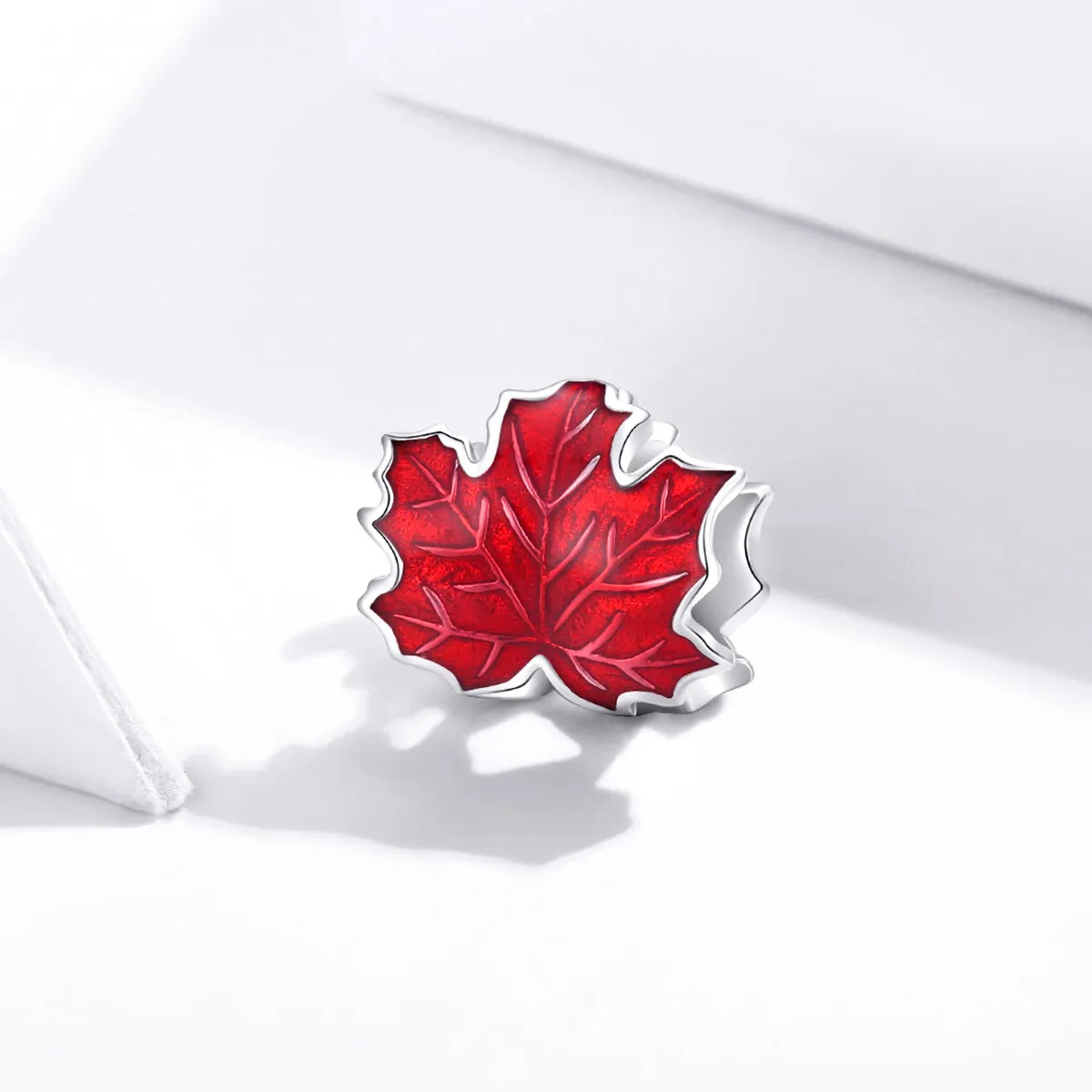 Pandora Style Sølv Maple Leaf Charm - BSC335