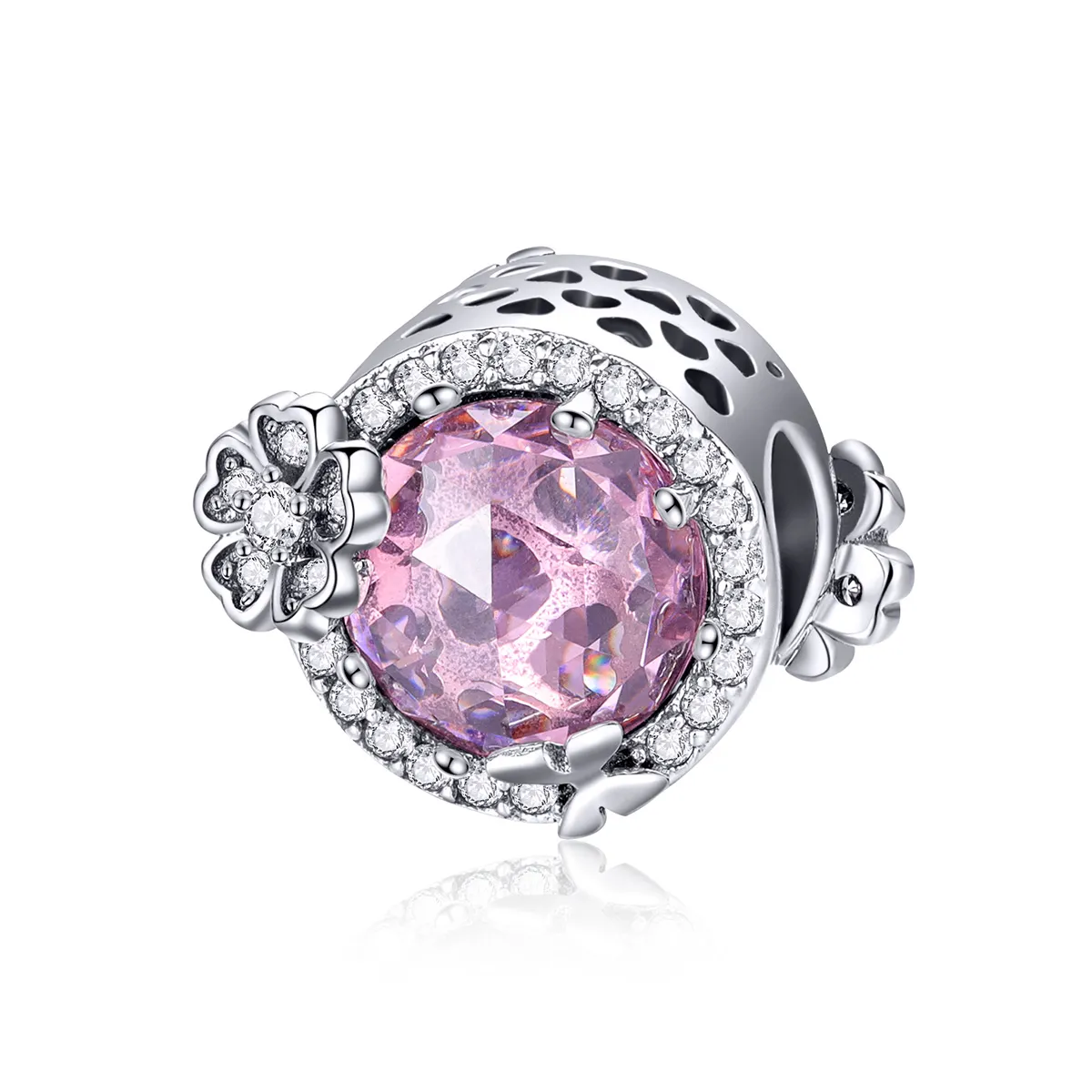 pandora style sølv rosa flavor charm scc904