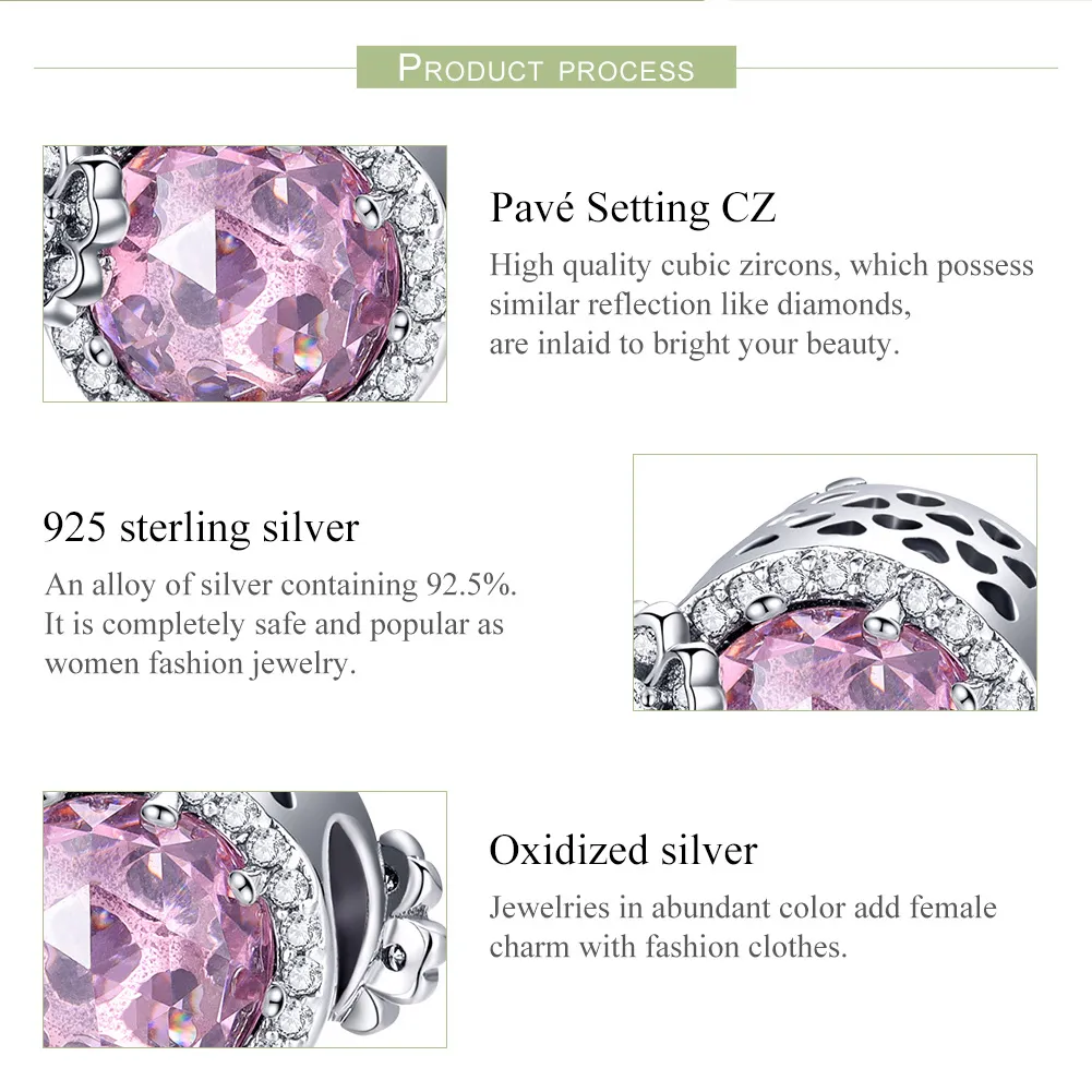 Pandora Style Sølv Rosa Flavor Charm - SCC904