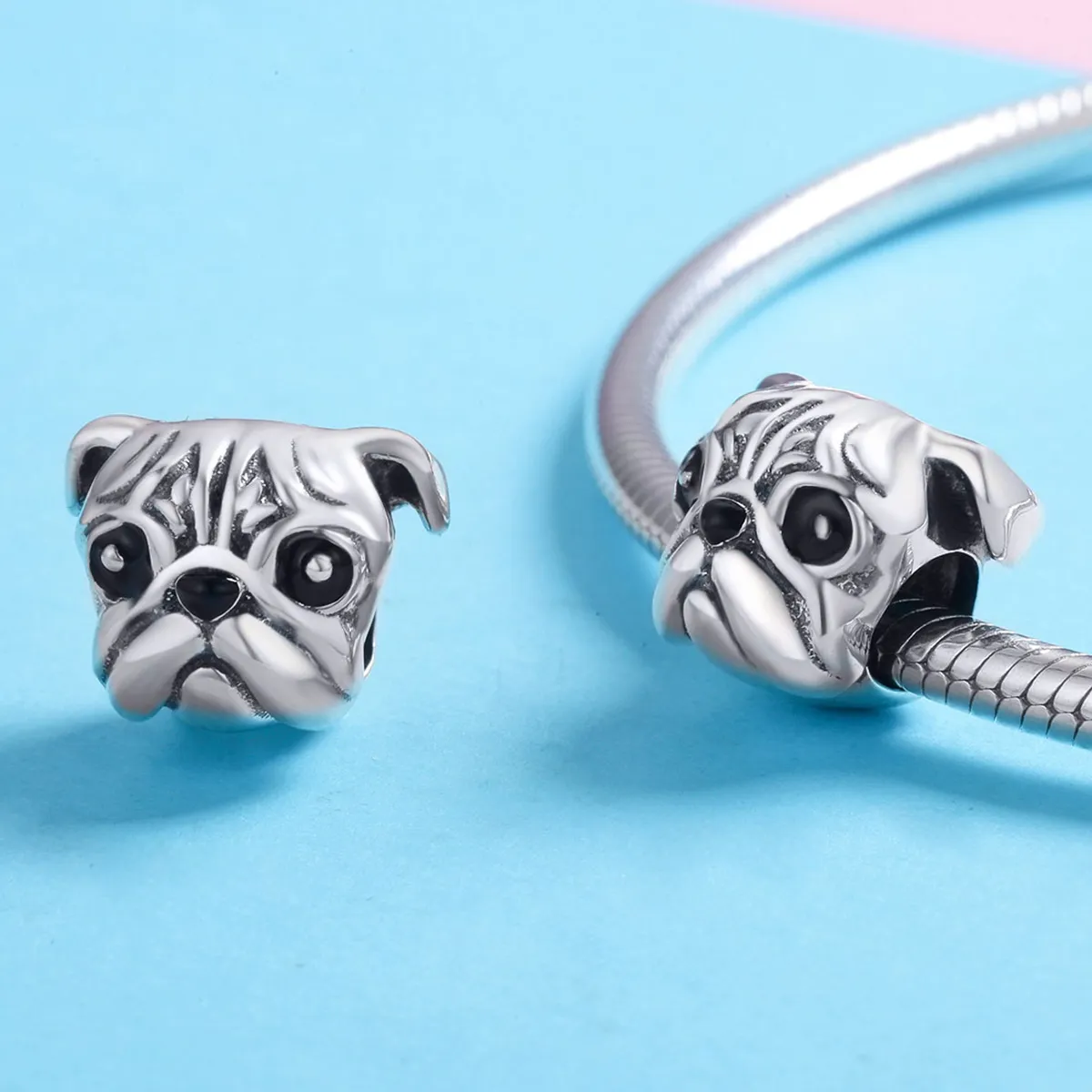 Pandora Style Sølv Shar-Pei Hunde Charm - SCC834