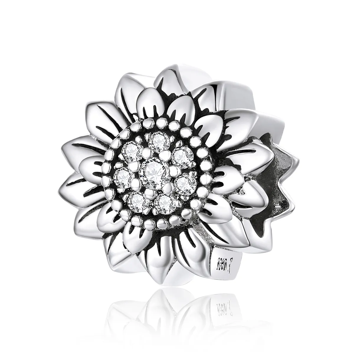 Pandora Style Silver Sunflower Charm - SCC1507