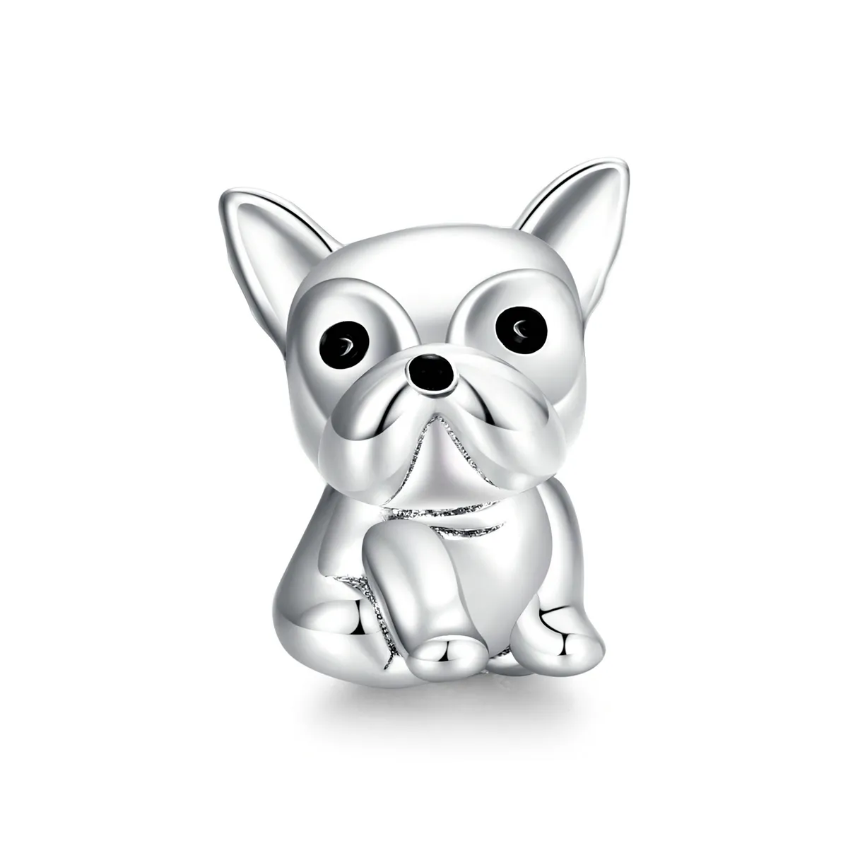 pandora style sølv søt frenchie bulldog charm scc1599