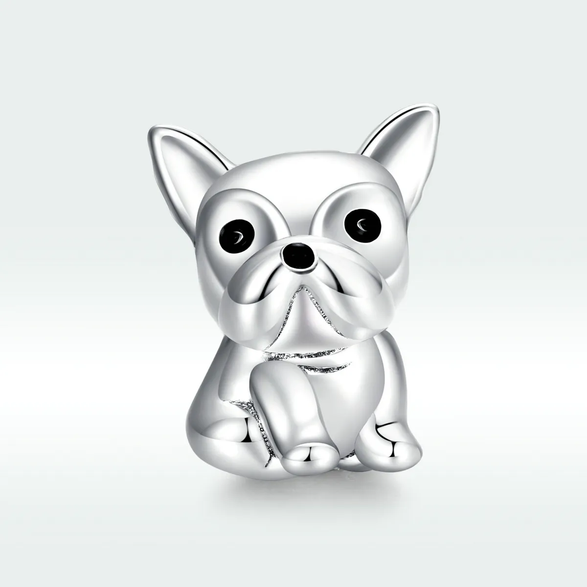 Pandora Style Sølv Søt Frenchie Bulldog Charm - SCC1599