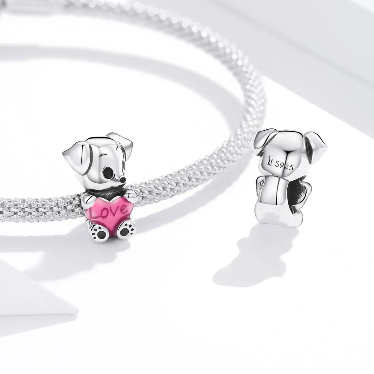 Pandora Style Sølv Søt Puppy Charm - SCC1677