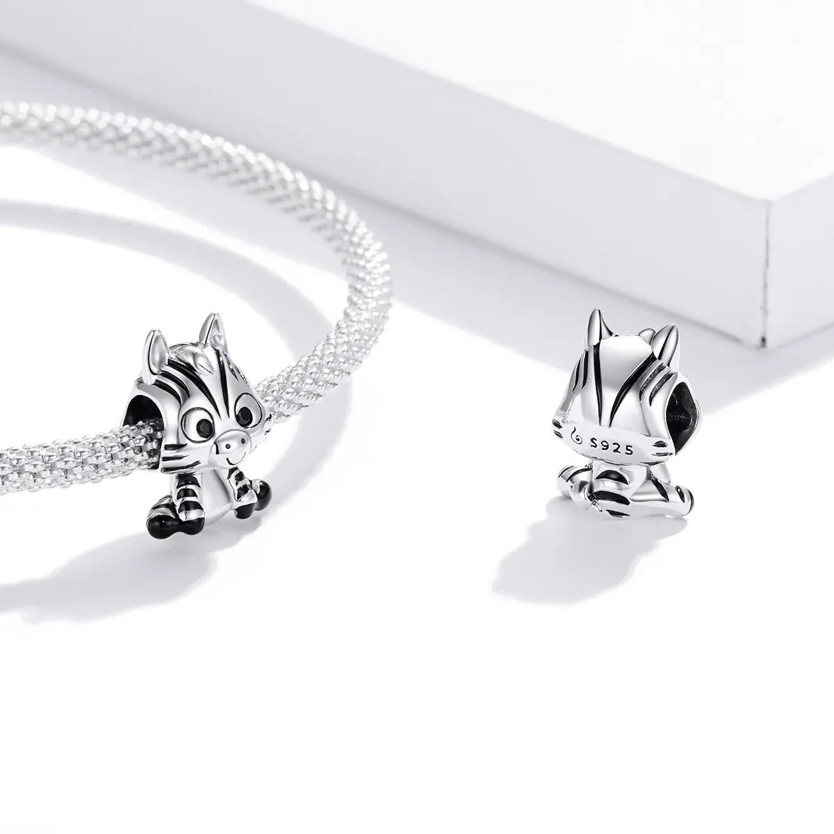 Pandora Style Sølv tegneserie Zebra Charm - BSC387