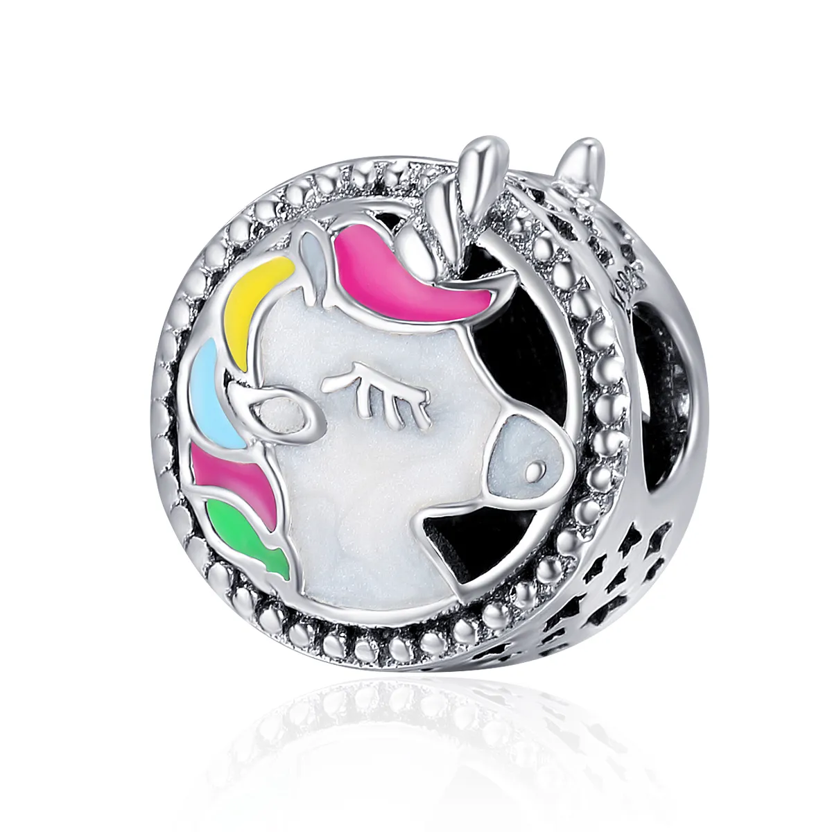 Pandora Style Sølv Vakker Unicorn Charm - SCC362