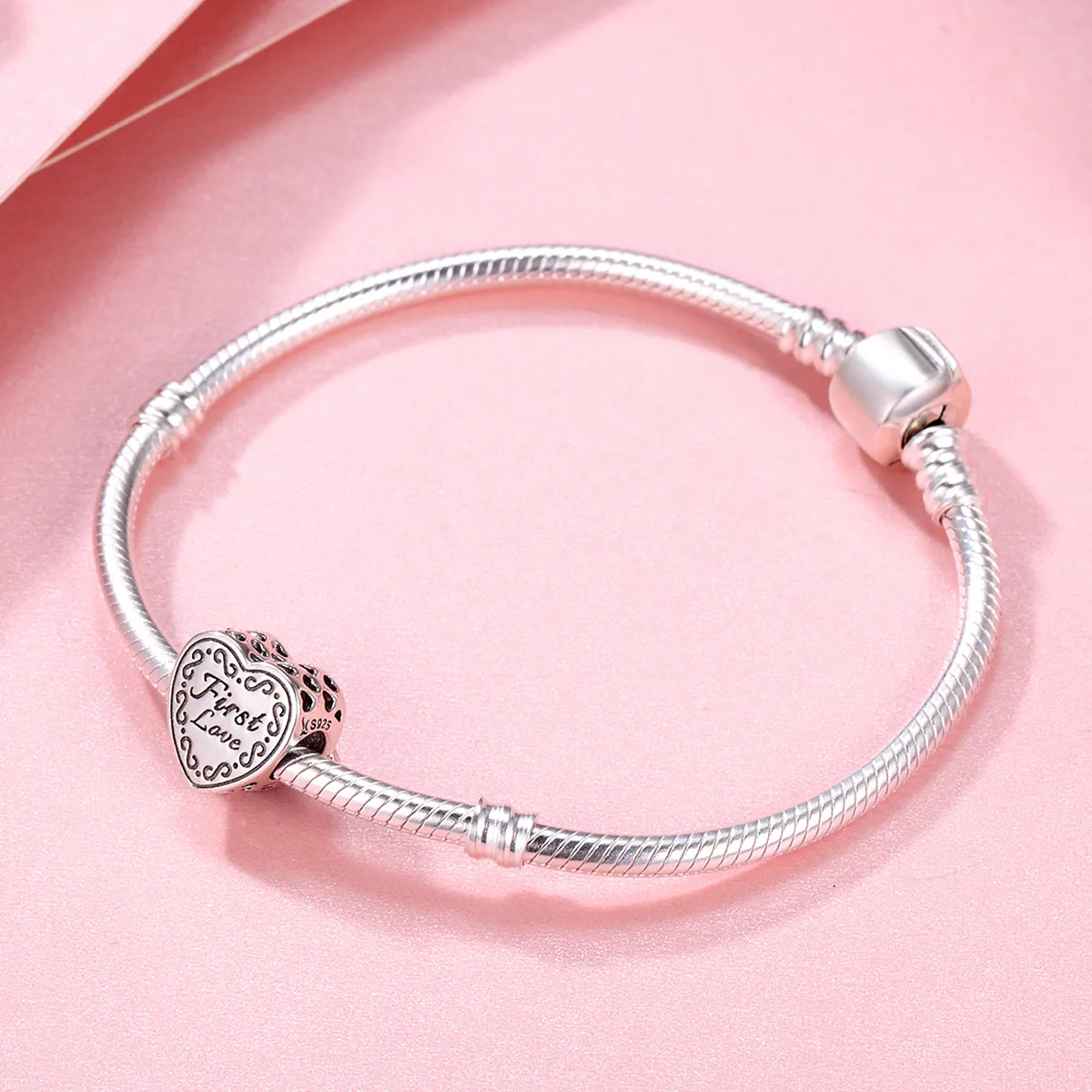 Pandora Style Sølv Valentinsdag First Love Charm - SCC480