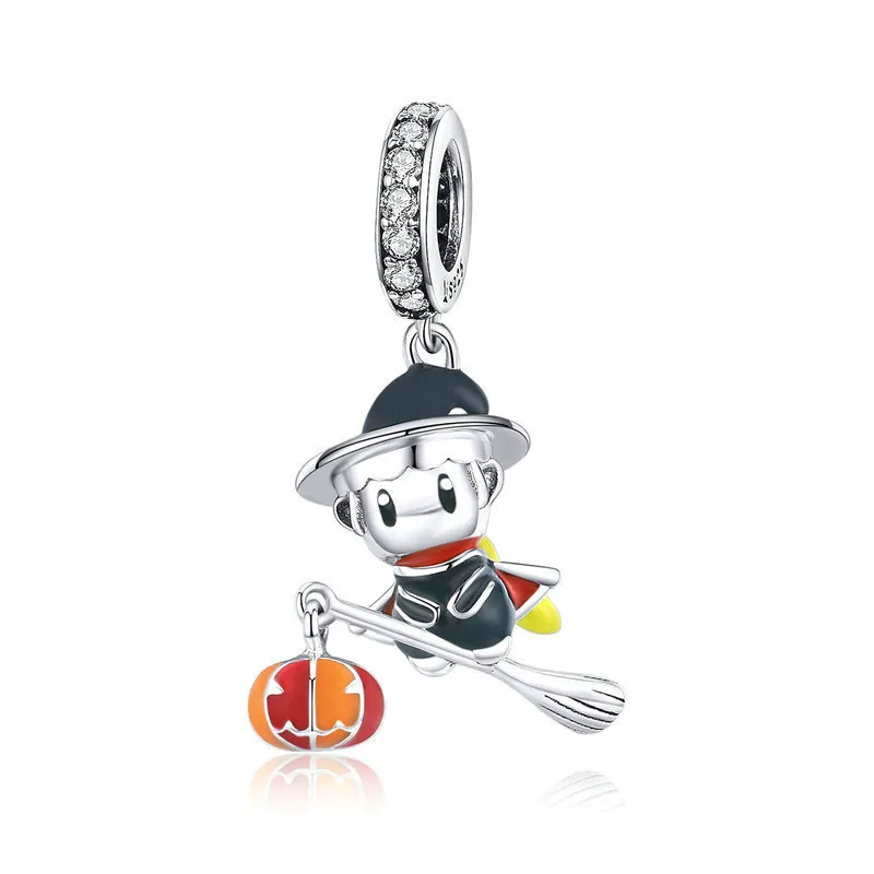 pandora style sølv witch charm bsc240