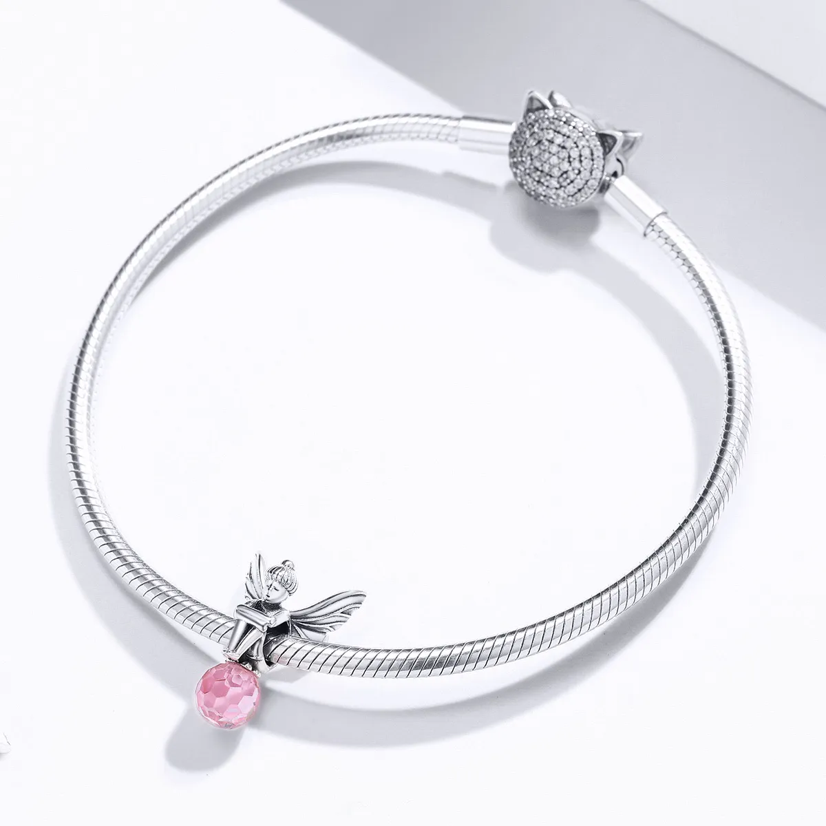 Pandora Style Sølvblomst Alv Charm - SCC1483