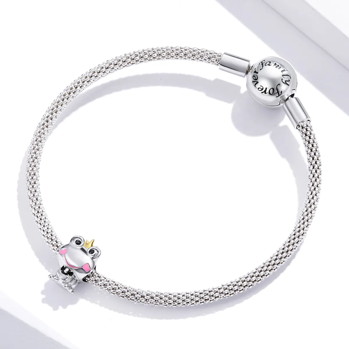 Pandora Style Two Tone Gentle Frog Charm - SCC1769