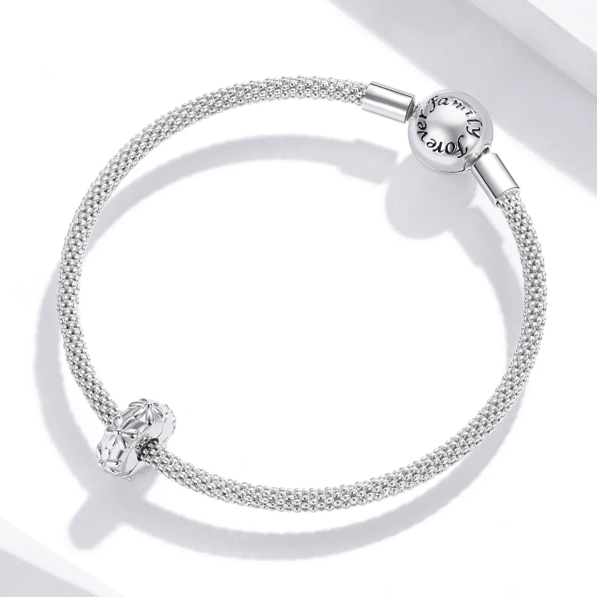 Pandora Style Silver Daisy Clip - SCC1795