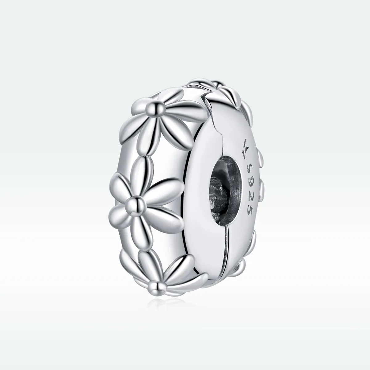 Pandora Style Silver Daisy Clip - SCC1795