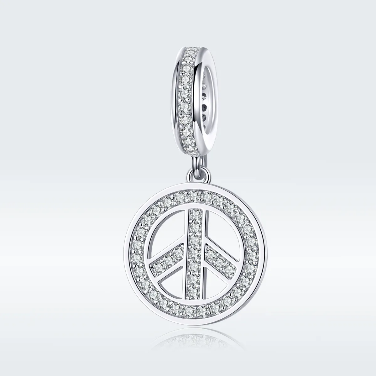 Pandora Style Silver Anti-War Dangle - SCC1367