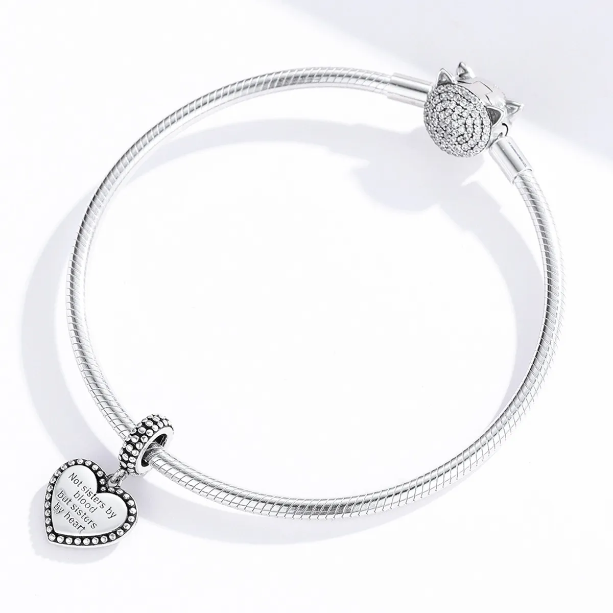 Pandora Style Silver Bestie Dangle - SCC1396